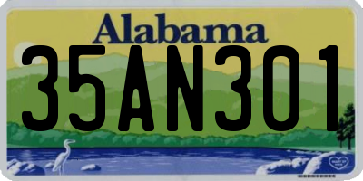 AL license plate 35AN301