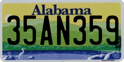 AL license plate 35AN359
