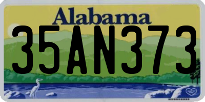 AL license plate 35AN373