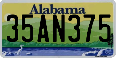 AL license plate 35AN375