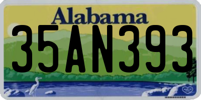 AL license plate 35AN393