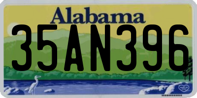 AL license plate 35AN396