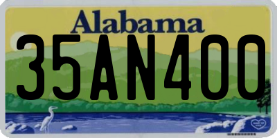 AL license plate 35AN400