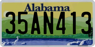 AL license plate 35AN413