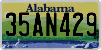 AL license plate 35AN429