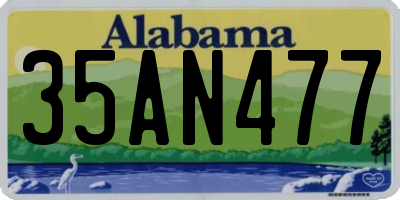AL license plate 35AN477