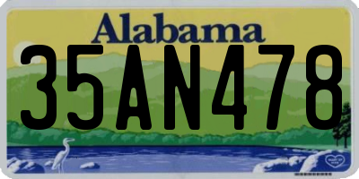 AL license plate 35AN478