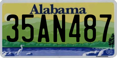 AL license plate 35AN487
