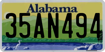 AL license plate 35AN494