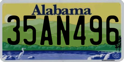 AL license plate 35AN496