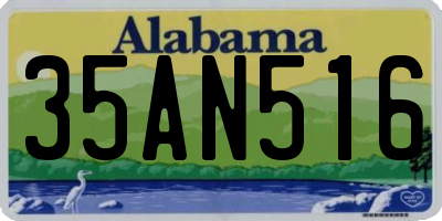 AL license plate 35AN516