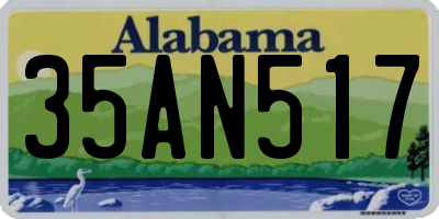 AL license plate 35AN517