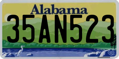 AL license plate 35AN523