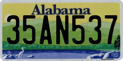 AL license plate 35AN537