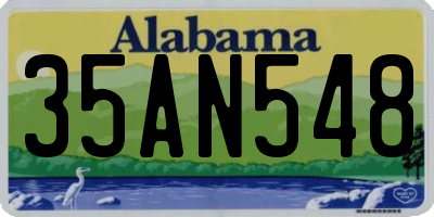 AL license plate 35AN548