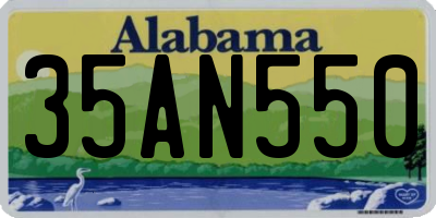 AL license plate 35AN550