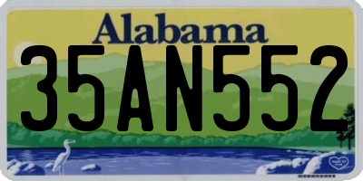 AL license plate 35AN552