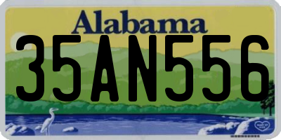 AL license plate 35AN556