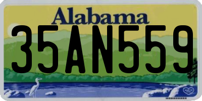 AL license plate 35AN559