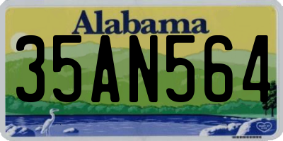 AL license plate 35AN564
