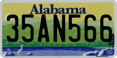 AL license plate 35AN566