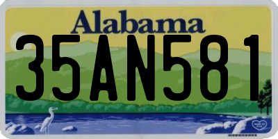 AL license plate 35AN581