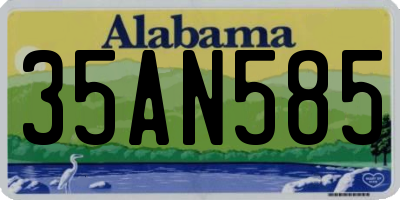 AL license plate 35AN585