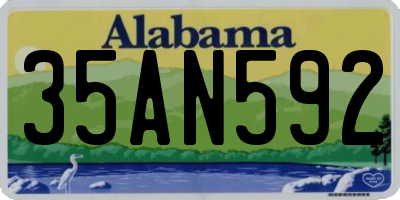 AL license plate 35AN592