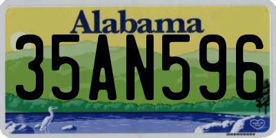 AL license plate 35AN596