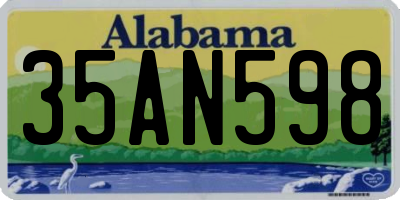 AL license plate 35AN598