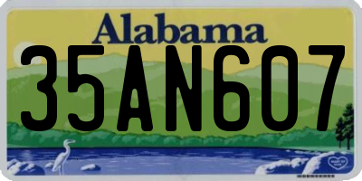 AL license plate 35AN607