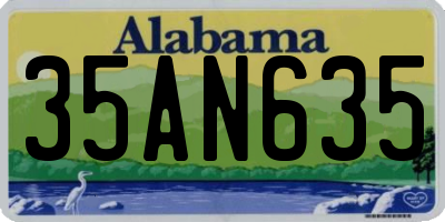 AL license plate 35AN635