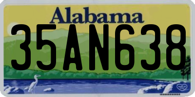 AL license plate 35AN638