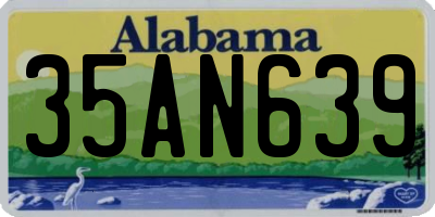 AL license plate 35AN639