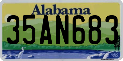 AL license plate 35AN683