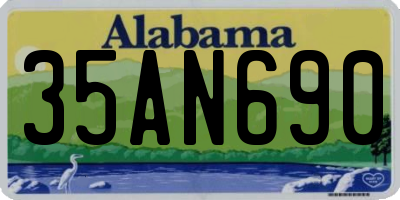AL license plate 35AN690