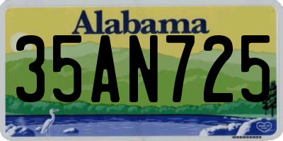 AL license plate 35AN725