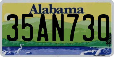 AL license plate 35AN730