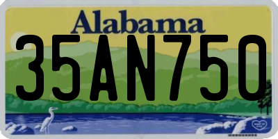 AL license plate 35AN750