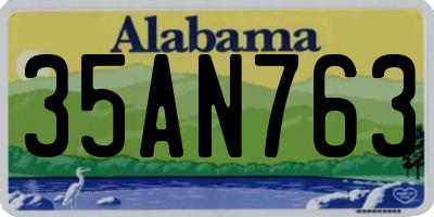 AL license plate 35AN763