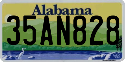 AL license plate 35AN828