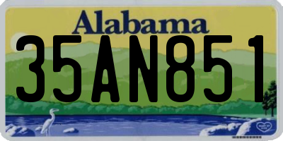 AL license plate 35AN851
