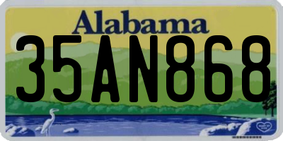 AL license plate 35AN868