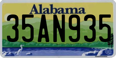 AL license plate 35AN935