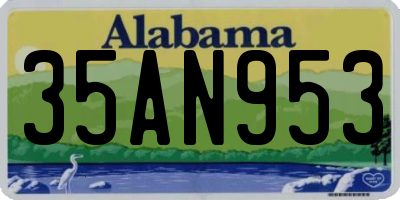 AL license plate 35AN953