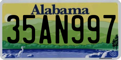 AL license plate 35AN997