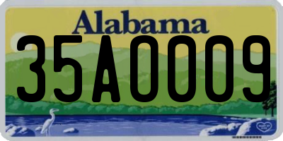 AL license plate 35AO009