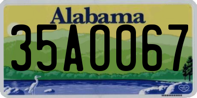 AL license plate 35AO067