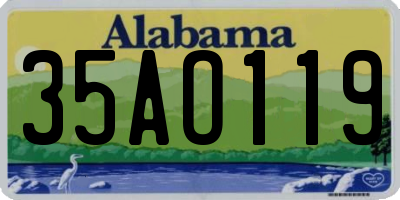 AL license plate 35AO119