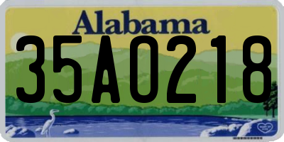 AL license plate 35AO218